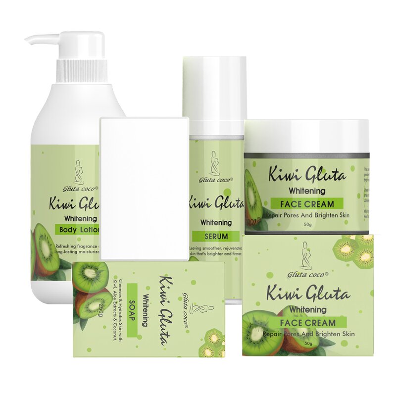 Kiwi Skin Care Set - Manufacturer Natural Organic Gluta Brightening Cream Lotion Serum