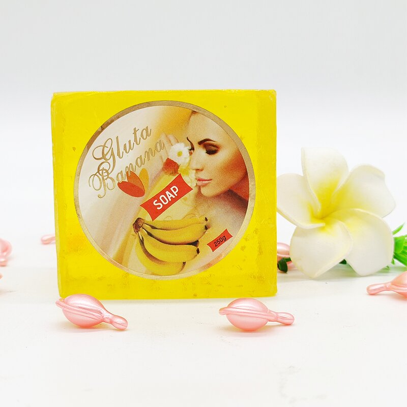 Banana Gluta Soap - Manufacturer Whitening Dark Spots Pimples Dark Circles Stretch Marks