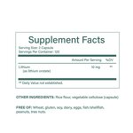 Lithium Orotate Capsules Manufacturer - OEM Private Label 10mg for Brain & Mood