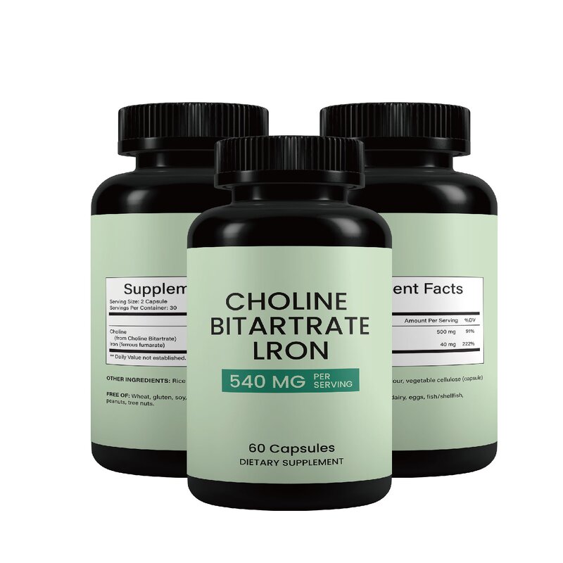 Prenatal Supplement Manufacturer - Private Label Choline 500mg with Iron 40mg