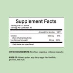 Prenatal Supplement Manufacturer - Private Label Choline 500mg with Iron 40mg