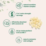 Amazon Hot Cross-Border Vitamin D3 K2 Softgels for Adults Newborns