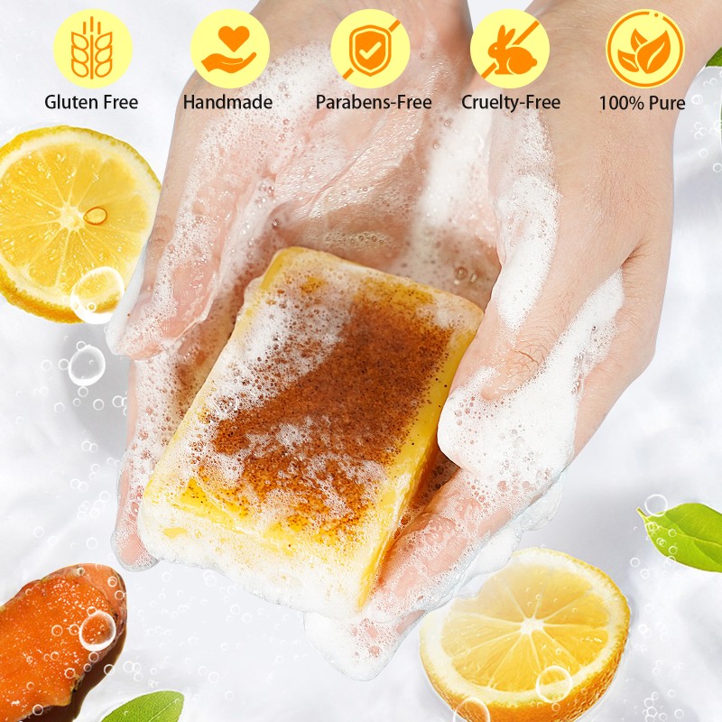 Lemon Turmeric Soap Manufacturer - Handmade Kojic Acid Moisturizing
