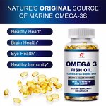 Fish Oil Softgels - Manufacturer Tianyuan 1200MG EPA 900MG DHA 120 Count