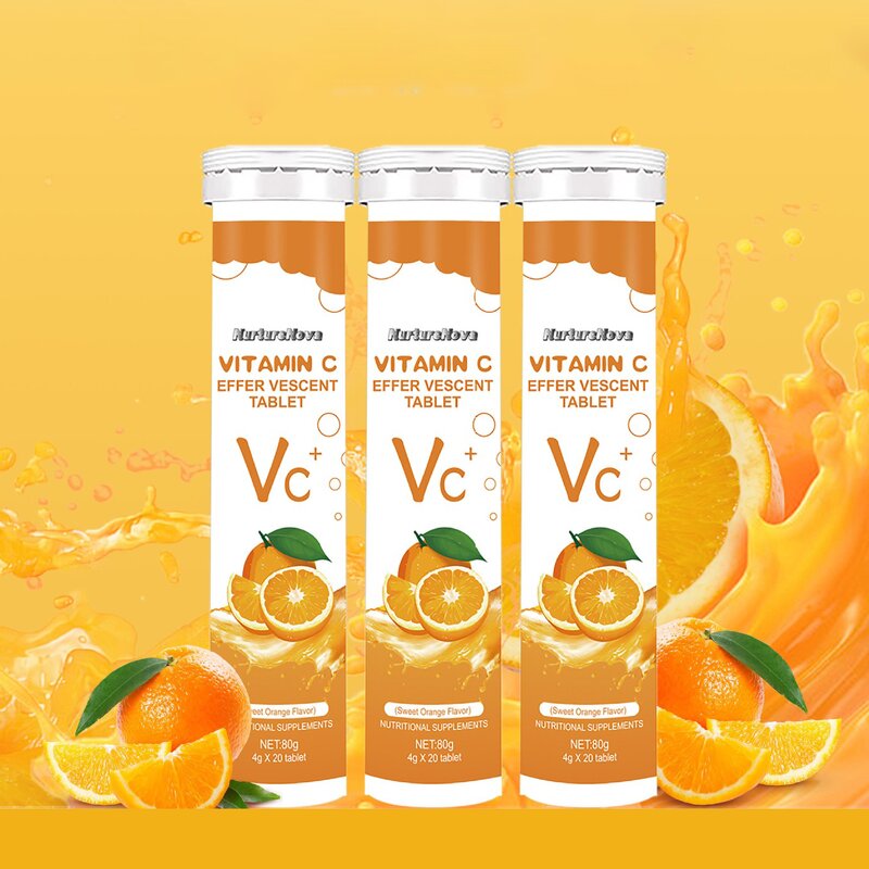 Multivitamin Effervescent Tablets - Manufacturer VC Calcium Iron Zinc Magnesium Adult Kids