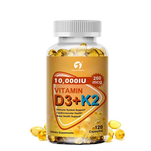 Vitamin D3 K2 Softgels - Manufacturer Tianyuan Bone Health Muscle Function