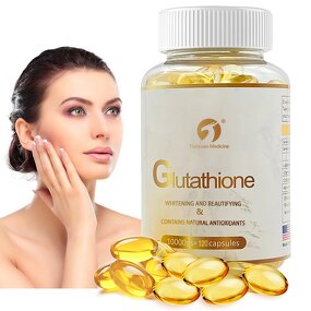 Glutathione Softgels - Manufacturer 120 Caps Fast Whitening Anti-Aging Collagen