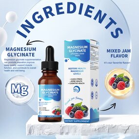 Magnesium Glycinate Drops - Manufacturer Tianyuan 1500mg Sleep Stress Support