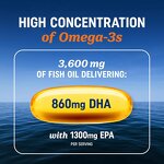 Omega 3 Softgel - Manufacturer Three Times Intensity Vegan EPA DHA Men Women