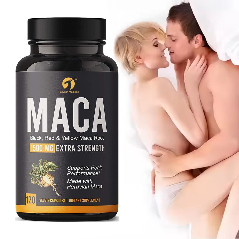 Black Maca Capsules - Manufacturer OEM Men Strength Endurance Function Support