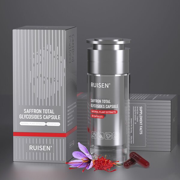 Saffron Extract Capsules - Manufacturer Natural Herbal Vegan Energy Supplement