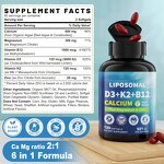 Liposomal Vitamin D3 K2 Capsules Manufacturer - Vigoworld 6-in-1 Vegan for Bone