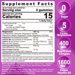 Magnesium Filled Gummies Manufacturer - Sugar Free 400mg 5 Forms for Muscles Bones Mood