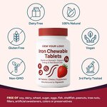 Iron Chewable Tablet Manufacturer - Vigoworld Vegan 65mg with Vitamin C & Folate