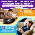 Kids Calcium Soft Chews Manufacturer - Sugar Free with D3 K2 Lion's Mane Omega 3