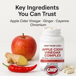 Apple Cider Vinegar Capsules Manufacturer - Vegan with Turmeric Ginger for Weight Management