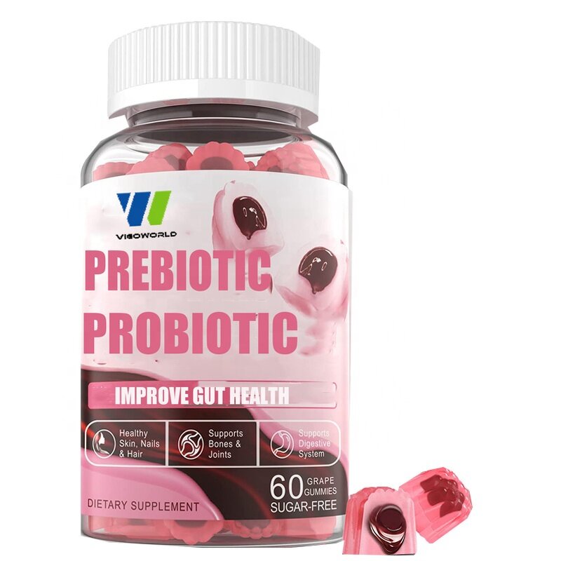 Prebiotic Probiotic Gummies Manufacturer - Vegan 5 Billion CFU for Gut Health
