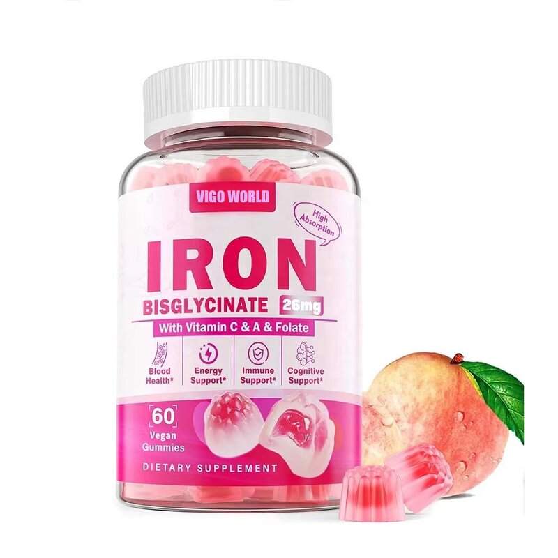 Iron Liquid Filled Gummies Manufacturer - OEM Essential Mineral for Women's Energy