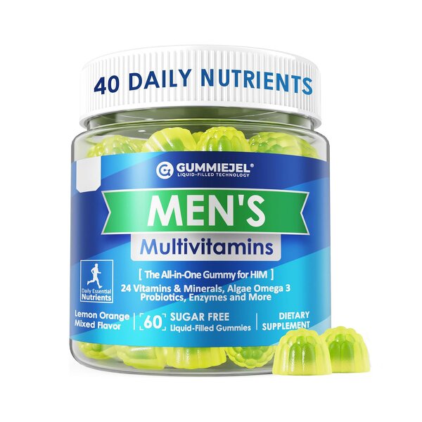 Men's Multivitamin Gummies Manufacturer - Sugar Free with Omega 3 CoQ10 & Probiotics