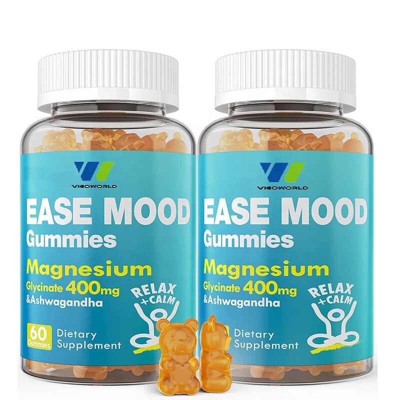 Magnesium Glycinate Gummies Manufacturer - 400mg with Ashwagandha Rhodiola & Saffron