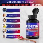 Fisetin Softgel Capsules Manufacturer - Vigoworld Private Label with Quercetin for Immune & Heart