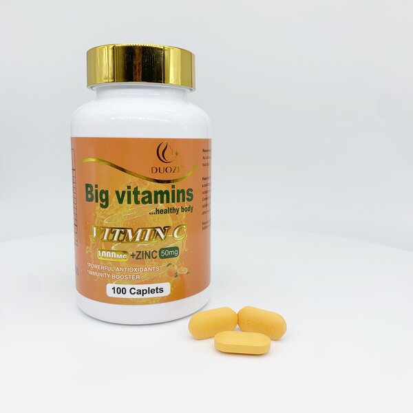 Vitamin C Zinc Tablet - Manufacturer Duozi OEM 1000mg Collagen 50mg Zinc