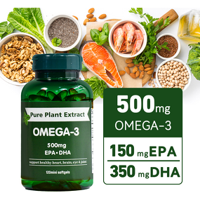 Peony Seed Supplement Manufacturer - Vegan 500mg Omega-3 Softgels