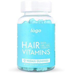 Hair Vitamin Gummies - Manufacturer Private Label OEM/ODM Bear Vegan Biotin D