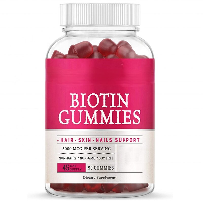 Hair Growth Gummies - Manufacturer Private Label Hyaluronic Acid Biotin Collagen Keratin