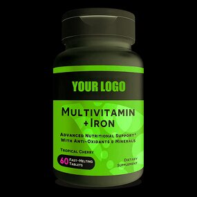 Iron Tablets - Manufacturer Vegan Sugar Free Cherry Sublingual Fast Dissolve