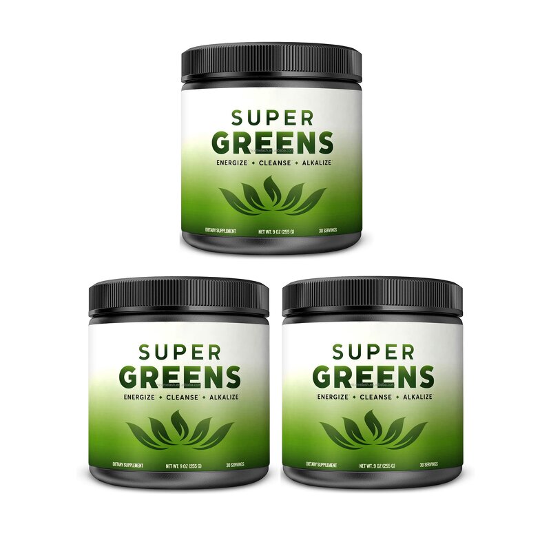 Super Greens Powder - Manufacturer Private Label 2025 Vegan Sugar Free Superfood Bleed