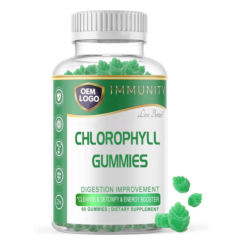 Chlorophyll Gummies - Manufacturer Hot Sale Organic Vegan Sodium Copper Cleanse Body