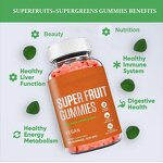 Men's Multivitamin Gummies - Manufacturer Superfruits Energy Antioxidants Supplement