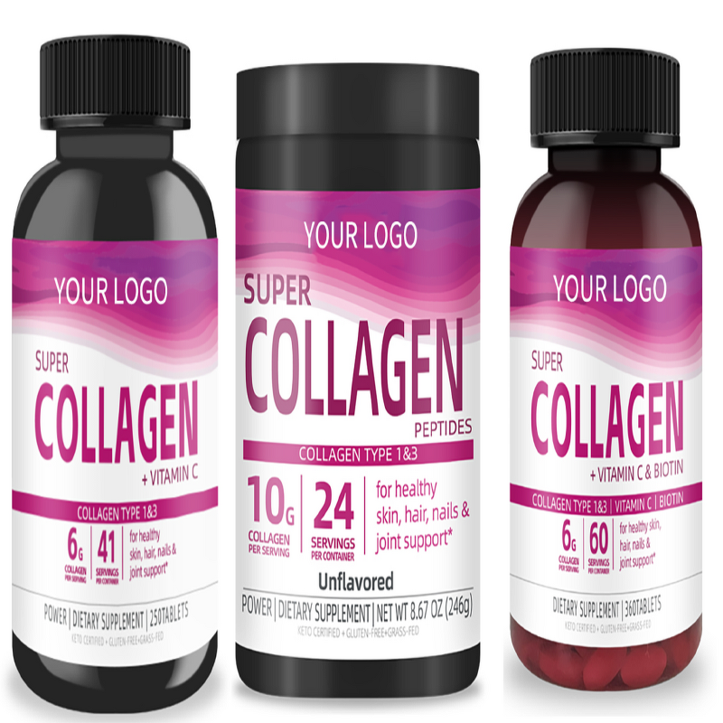 Collagen Capsules - Manufacturer Wholesale Skin Whitening Younger Looking Face Supplement