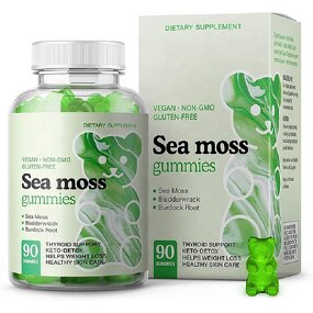 Sea Moss Gummies - Manufacturer Private Label Organic Irish Bladderwrack Burdock Elderberry