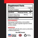 Tongkat Ali Capsules - Manufacturer Private Label ODM 200:1 Organic Vegan Root Extract