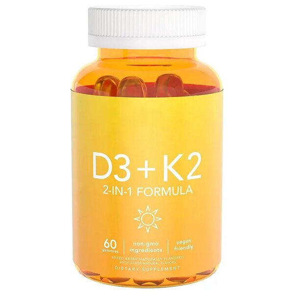 Vitamin D3 K2 Gummies - Manufacturer Vegan 10000IU Bone Health Vitamine K2 Gummy