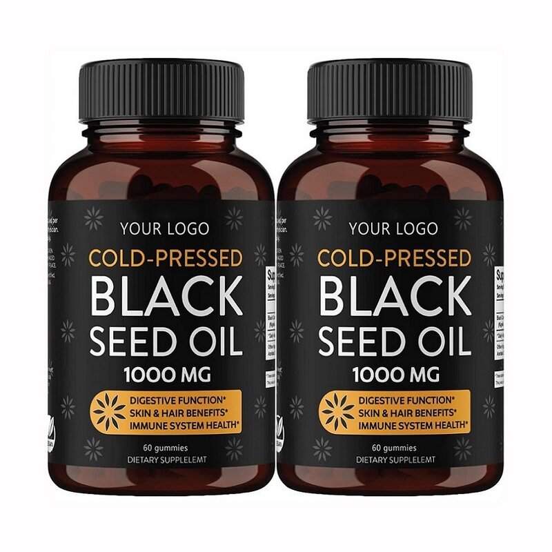 Black Seed Oil Gummies - Manufacturer Private Label Bear Sugar Free Blueberry Honey
