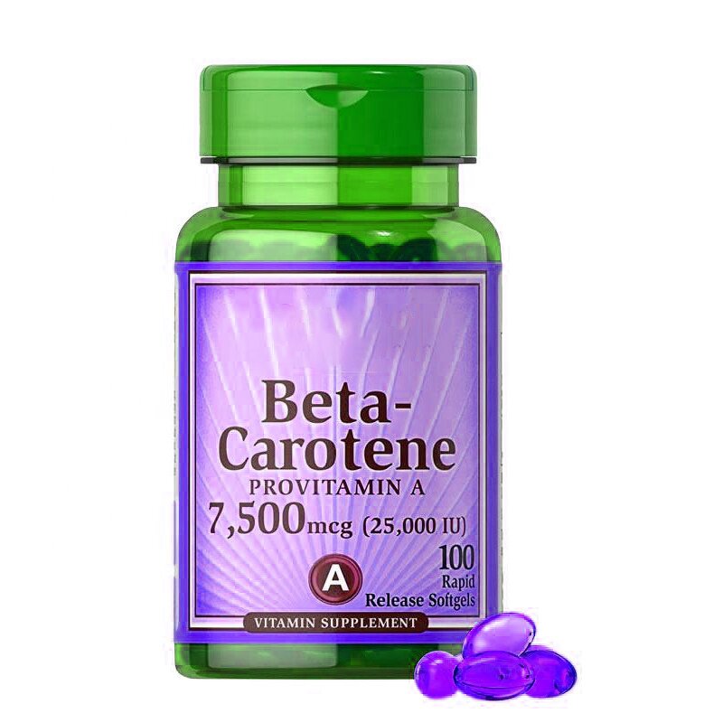 Beta Carotene Softgels - Manufacturer Essential Nutrition Immune Eye Health 100Ct