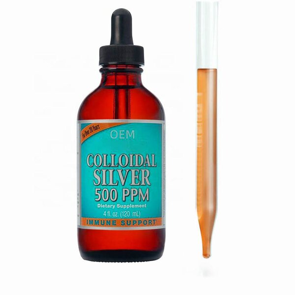 Colloidal Silver Liquid - Manufacturer 500PPM 99.9% Pure Mineral Immune Family