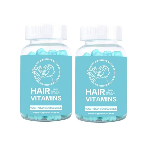 Hair Growth Gummies - Manufacturer OEM Vegan Bears Biotin Folic Acid Vitamin