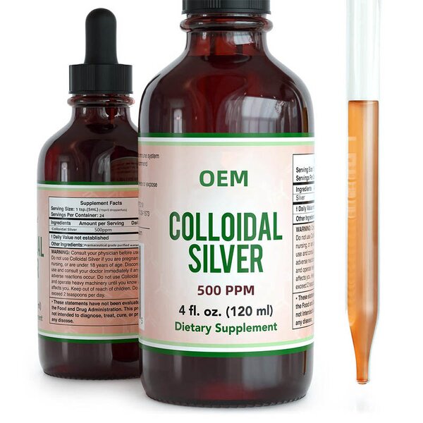 Nano Silver Liquid - Manufacturer 500PPM All Natural Immune Support Solution