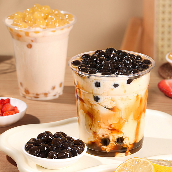 Quick Cook Frozen Black Sugar Tapioca Pearls for Bubble Tea Ingredients