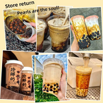 Old-Fashioned Brown Sugar Pearl Powder Balls for Bubble Tea Fresh Milk Tea Bull Tea Ingredients Handmade Black Sugar Pearls Milk