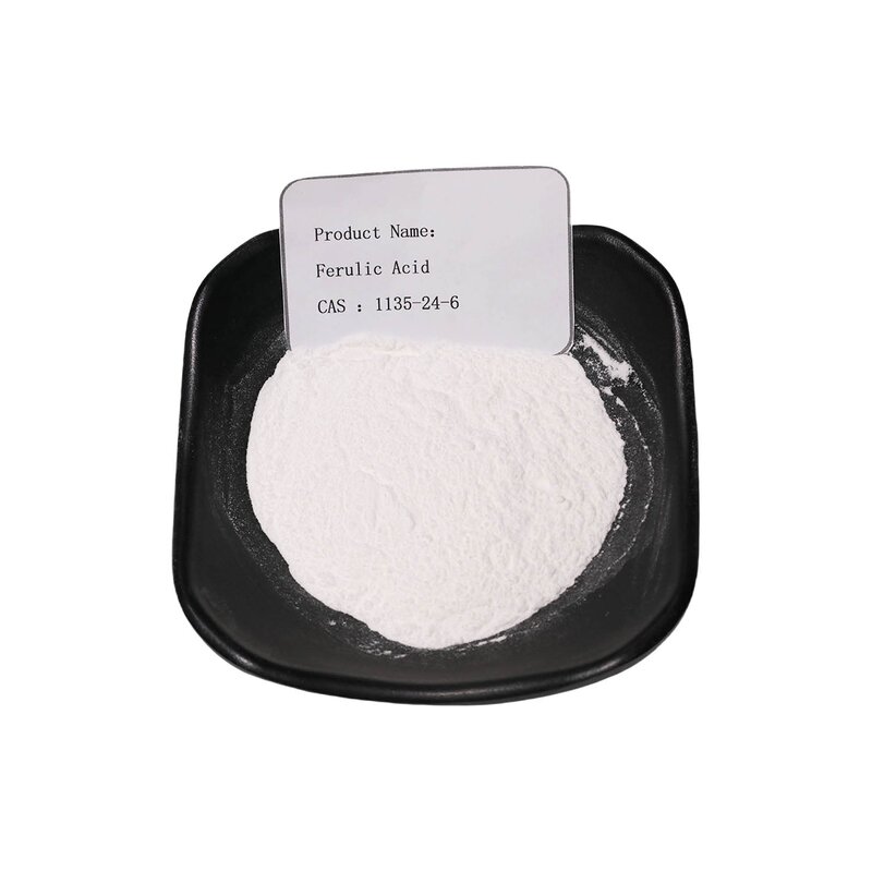 Ferulic Acid - Manufacturer 98% Rice Bran Extract CAS1135-24-6 Cosmetic Grade