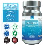 Liver Detox Tablets - Manufacturer Milk Thistle Kudzu Glutathione 60 Vegetarian