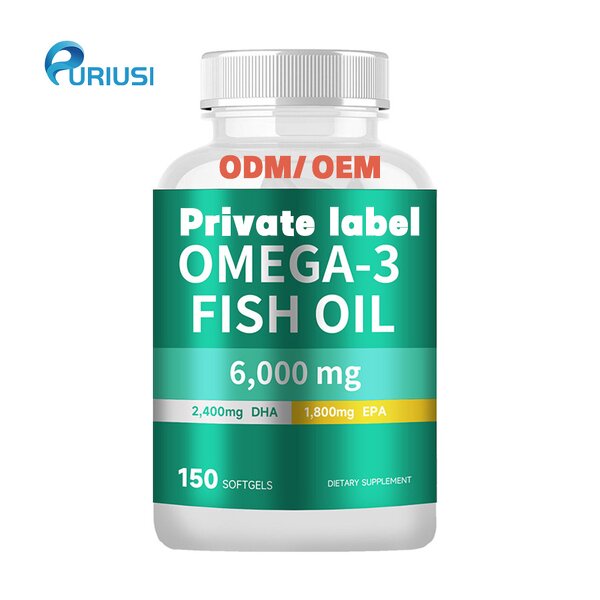 Omega 3 Fish Oil - Manufacturer OEM ODM 6000mg EPA DHA Softgel Food Supplement