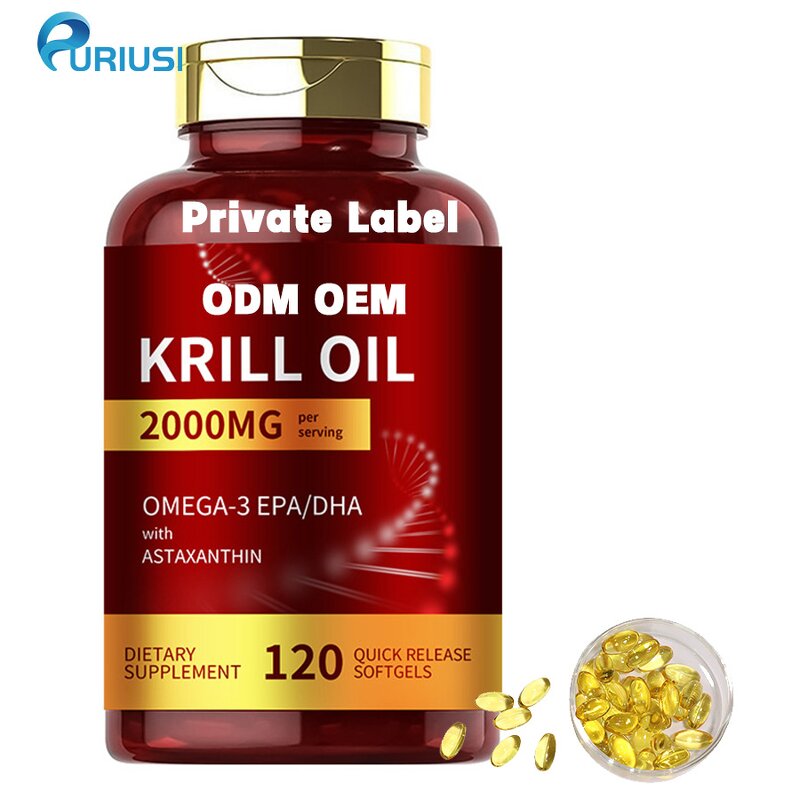 Krill Oil Softgel - Manufacturer OEM ODM Omega 3 DHA Supplement Capsules