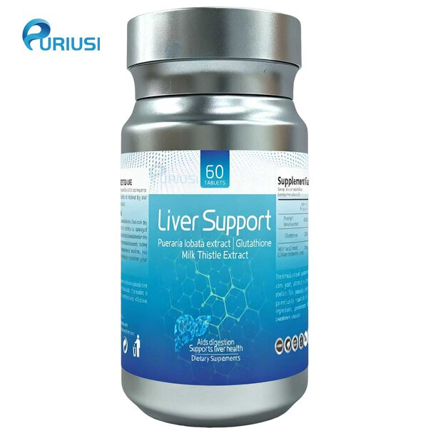 Liver Detox Tablets - Manufacturer Milk Thistle Kudzu Glutathione 60 Vegetarian