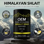 Shilajit Gummy Candy Manufacturer - Custom Logo Organic Himalayan Fudge Dietary Fiber